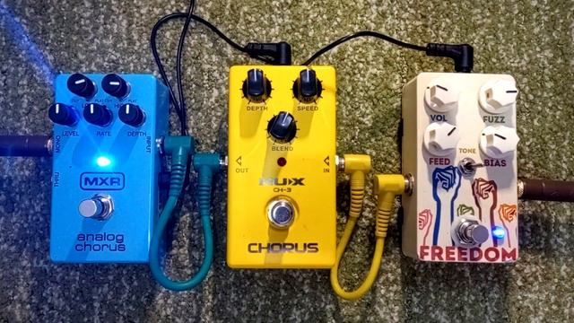 Тест-порівняння гітарних педалей/примочок MXR Analog Chorus Vs NUX CH-3 Vintage(Analog) Chorus