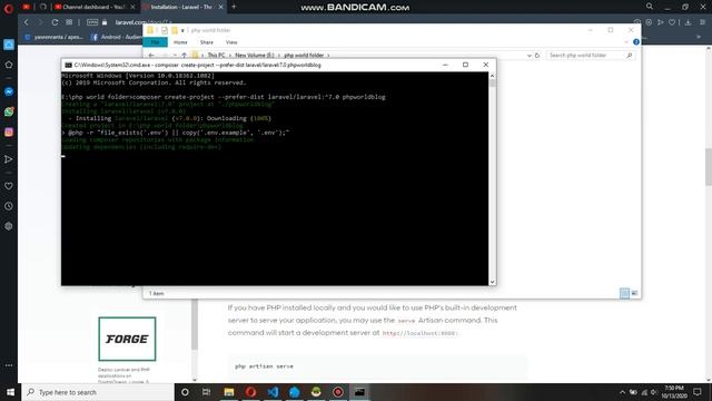 Laravel 7  tutorial  #1- How to install laravel on windows 7/8/10