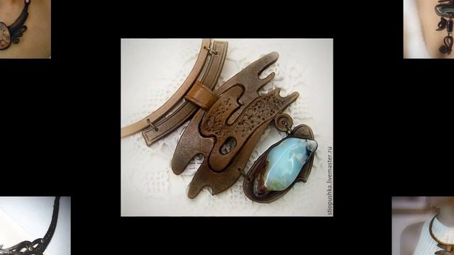 Украшения из кожи Handmade