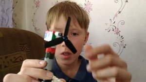 LEGO самоделка механический вентилятор.