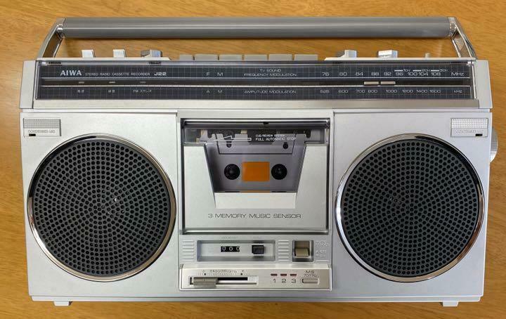 AIWA CS-J22 Stereo Radio Cassette Recorder Boombox-выпуск 1982 год -редкий.