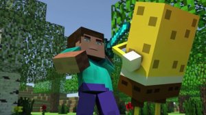 Губка Боб в Майнкрафте/Spongebob in Minecraft (Animation) #2