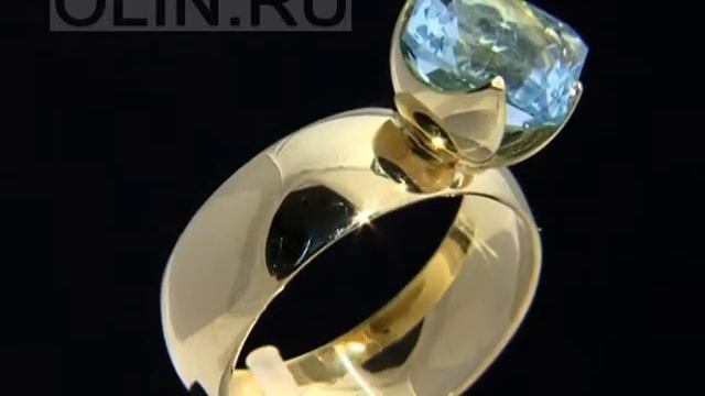 Золотое кольцо с топазом "Принцесса" смотреть онлайн