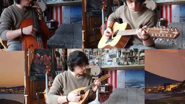 Tarantella del '600 (tarantella di masaniello) (mandolin, 12 strings and cello cover) смотреть онлайн