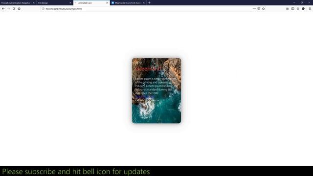 CSS Card Design Tutorial | csPoint web designing tutorials