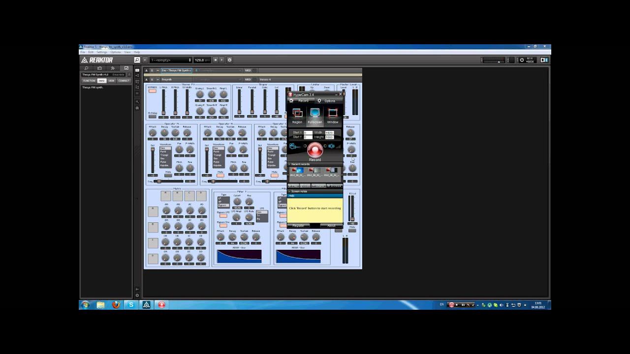 Thesys FM-synth v1.2.0 tutorial