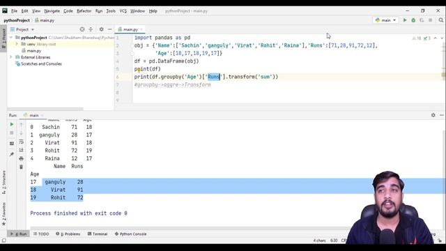 20. Using Groupby(),transform(),reindex(),rename() for sorting in Python Pandas | XI/XII CBSE