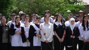Мемориальные доски памяти погибших участников СВО открыли в Каспийской школе номер 4
