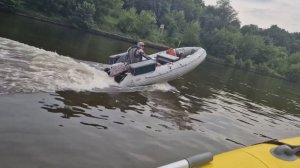 На лодке пвх по каналу им. Москвы