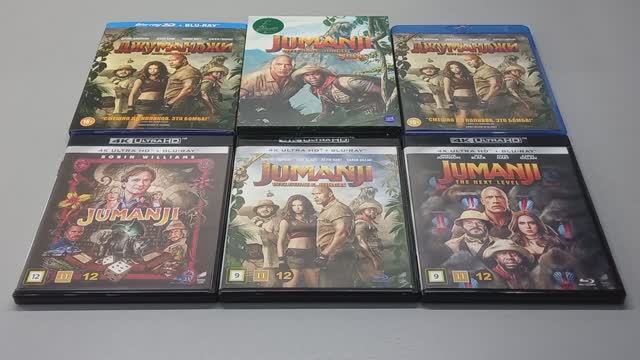 ДЖУМАНДЖИ - 4K UHD Blu-ray - JUMANJI - (1995 - 2019) - Robin Williams - Dwayne Johnson - Kevin Hart