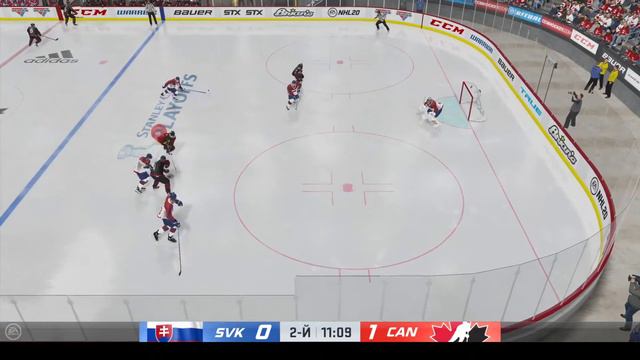 NHL 20 Прохождение  2 Играем за Канаду! Кубок мира. 14