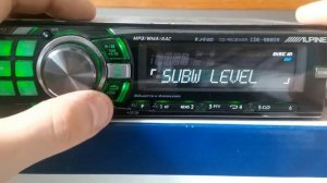 Alpine cde 9880 audio functions