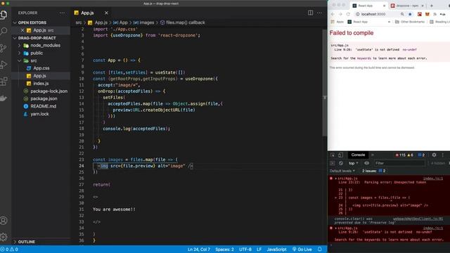 How to drag and drop files in reactjs using dropzone смотреть онлайн
