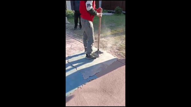 Печатный бетон в Москве смотреть онлайн