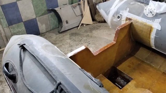 Риб своими руками,из старой лодки ПВХ. Часть 8 смотреть онлайн