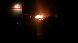 Горит машина Новосибирск