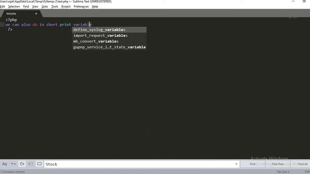 php variables print in different ways