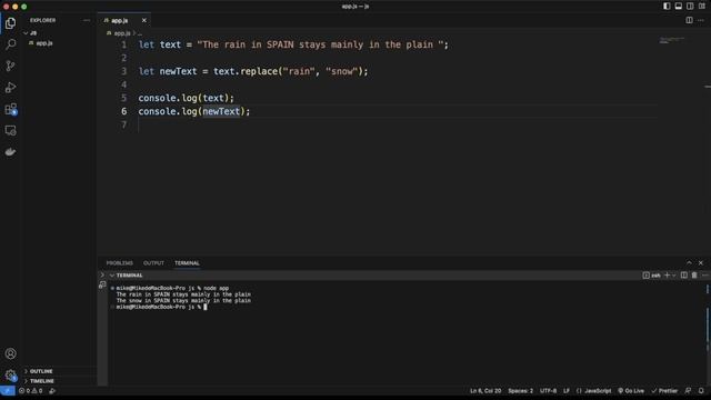 JavaScript | Replace Method | Tutorial For Beginners смотреть онлайн
