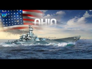 Линкор OHIO 252К Урона! Отличный бой! Мир кораблей World of Warships