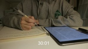 1 hour STUDY WITH ME, calming piano music, real time + countdown 一緒に勉強