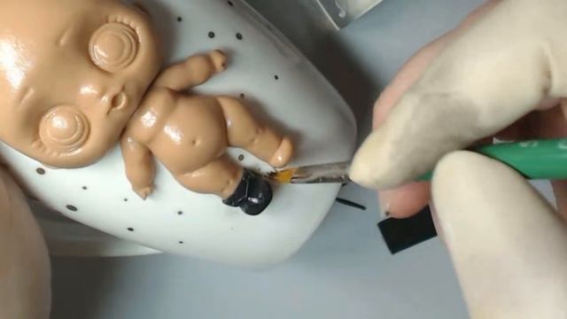Декор кружки "Кукла с пчелками". Полимерная глина. Tutorial. DIY. Polymer clay. Часть 1