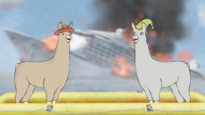 Ламы в шляпах 2 (Llamas with hats)