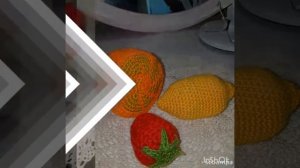 Вязаные фрукты и овощи для детского сада
