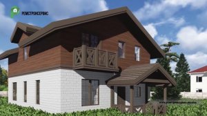 Роскошный дом с баней и сауной 160 м2. Проект дома в скандинавском стиле. Архион H-1032