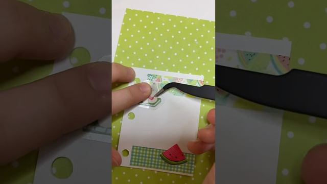 АСМР оформление Мини блокнота в зелёном цвете? #journalwithme #asmr смотреть онлайн