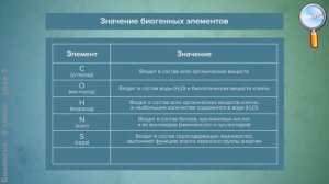 Биология 9 класс (Урок№3 - Химический состав клетки. Неорганические молекулы живого вещества.)