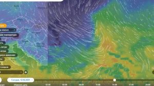 Как в Херсон пришёл холод 12.02.2021 наглядно показано. Где ещё теплая погода. Колотун и ветер