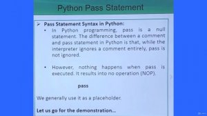 #33 -  Python Pass Statement