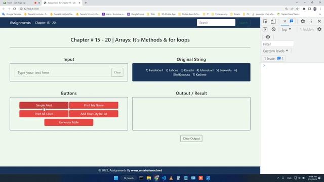 12 - JavaScript Class 3 | Array and Its Methods | Loops | Muhammad Umair Ahmad