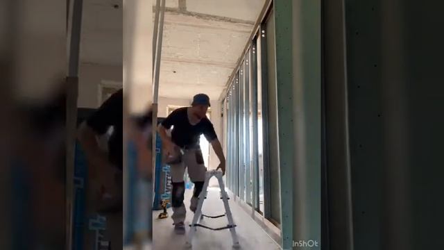 Монтаж перегородки из гипсокартона