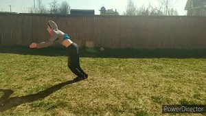 Разные вариации связки "рондат + сальто"