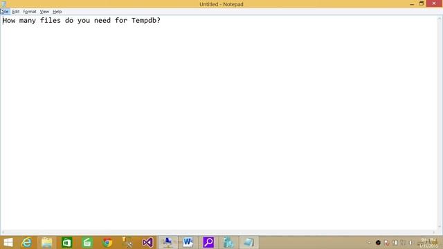 SQL Server DBA Interview Questions & Answer | How many files do you need for Tempdb смотреть онлайн