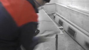 Покраска стекла и тест на адгезию.