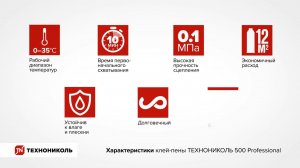 Полиуретановый клей пена ТЕХНОНИКОЛЬ №500 универсальный