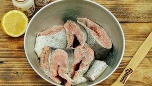 Шашлык из рыбы на решетке