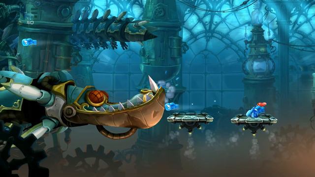 Rayman Legends (прохождение #12) 🌊"20 000 люмов под водой"🌊 уровни 36-38 смотреть онлайн