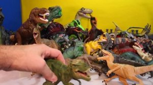 500+ DINOSAURS: Toy Dinosaur Figure Collection w/ Jurassic World Dinosaurs