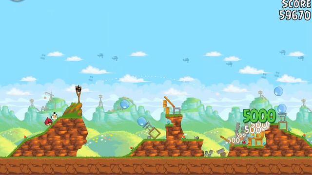 Angry Birds Red's Mighty Feathers 23-2 - Прохождение на 3 Звезды - 3 Star Walkthrough смотреть онлайн
