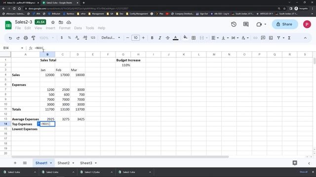Google Sheets Beginner Tutorial