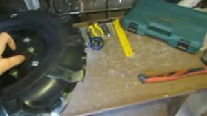 приспособление для бортировки колеса мотоблока