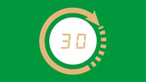 ОБРАТНЫЙ ОТСЧЕТ от 60 до 01 на ЗЕЛЕНОМ ФОНЕ ФУТАЖ