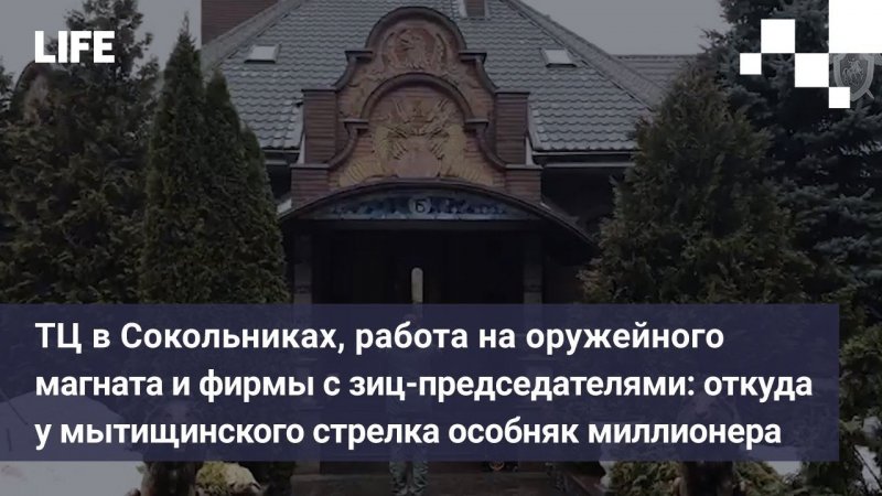 ТЦ в Сокольниках и работа на оружейного магната: откуда у мытищинского стрелка особняк миллионера