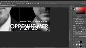 Oppenheimer Movie Poster Design Time-Lapse | Photoshop CC