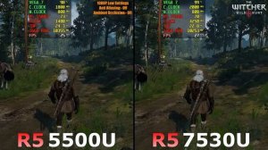 Ryzen 5 5500U vs Ryzen 5 7530U - Gaming Test - 6 Games Tested in 2023