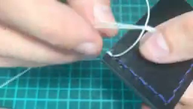 Красивый шов на изделиях из кожи смотреть онлайн