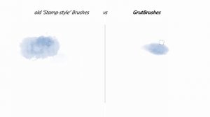 Pressure responsive Photoshop watercolor brushes vs Stamp style brushes